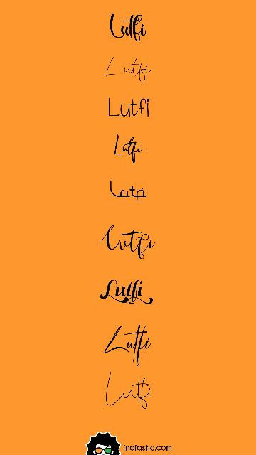 List of Lutfi signature.
