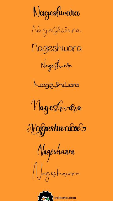 List of Nageshwara signature.