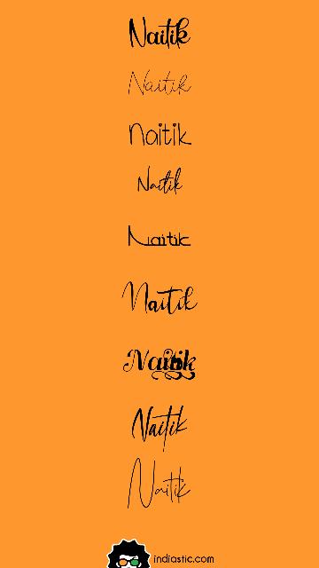 List of Naitik signature.