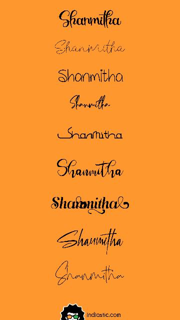 List of Shanmitha signature.