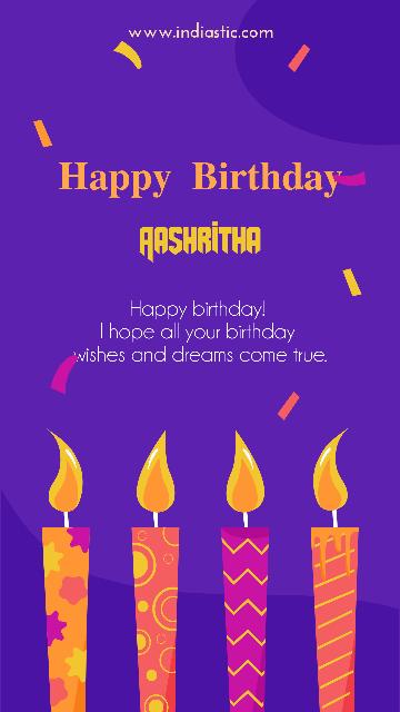 Aashritha birthday image Aashritha birthday image