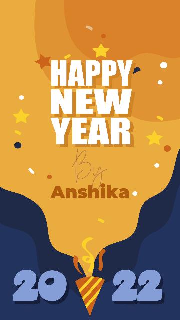 Happy new year Anshika 2022 image Happy new year Anshika 2022 image