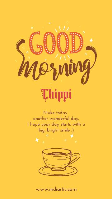 Chippi good morning image