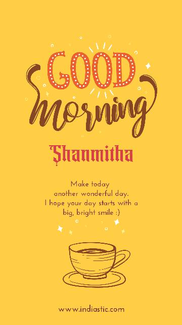 Shanmitha good morning image