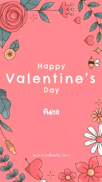 Happy valentines day Adita image