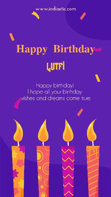Lutfi birthday image