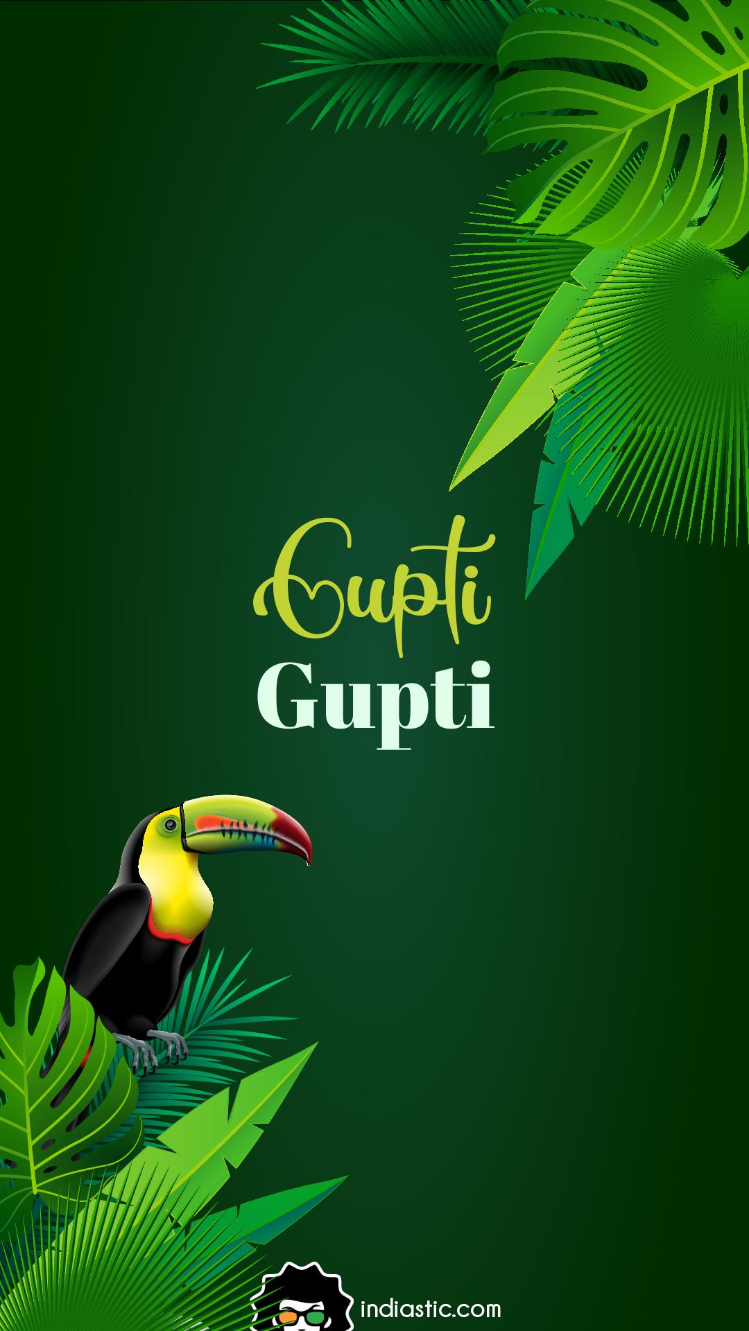 Jungle theme story image with Gupti name