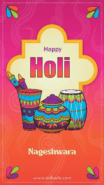 holi wish Nageshwara cards