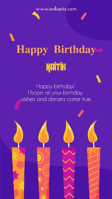 Naitik birthday image