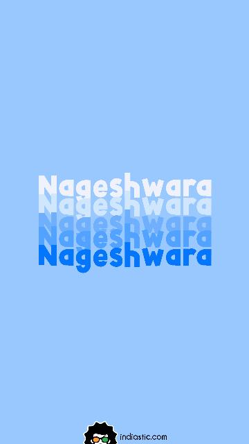 Create Nageshwara name repeater wallpaper in blue color