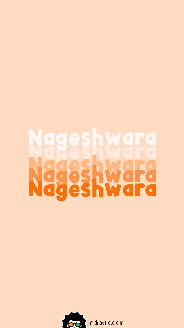 Create Nageshwara name repeater wallpaper in orange color