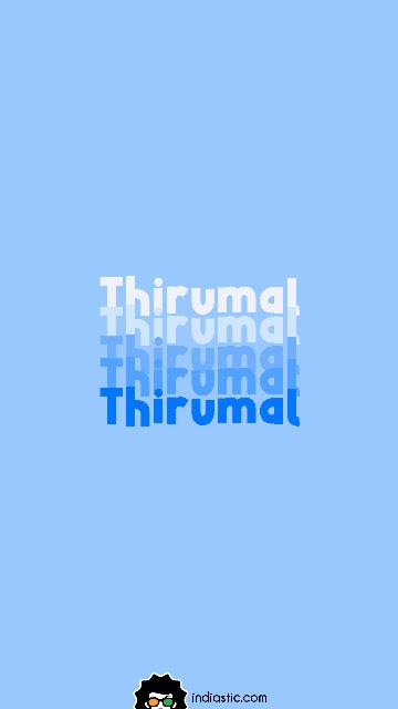 Create Thirumal name repeater wallpaper in blue color