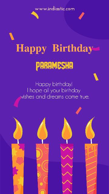 Paramesha birthday image