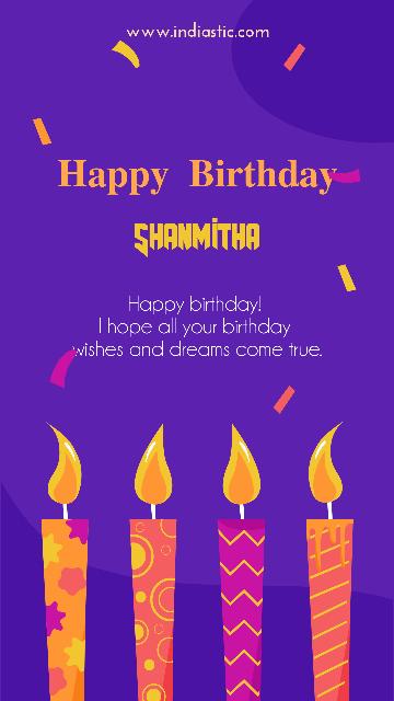 Shanmitha birthday image