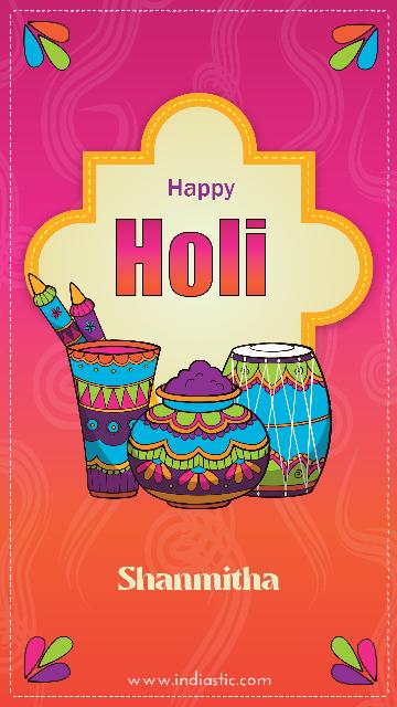 holi wish Shanmitha cards